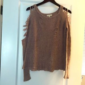 Must Go!! Size XS Distressed Sweater! Only worn once!!